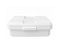 TAMPA P/ CESTO QUADRADO C/PEDAL 15L BRANCO - Imagem 1
