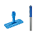 CONJUNTO SUPORTE PLÁSTICO FIBRA 23CM E CABO ALUMÍNIO 140CM PUNHO AZUL - Imagem 1