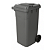 CONTEINER 120L C/ RODAS CINZA PLESTIN - Imagem 1