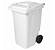 CONTEINER 240L C/ RODAS BRANCO PLESTIN - Imagem 1