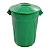 CESTO PLÁSTICO 20L COM TAMPA. COR VERDE - Imagem 1