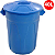 CESTO PLASTICO 40L COM TAMPA AZUL - Imagem 1