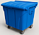 CONTEINER 1000L C/ RODAS AZUL PLESTIN - Imagem 1