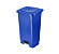 LIXEIRA COM PEDAL 100 LTS AZUL PLESTIN - Imagem 1