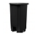 LIXEIRA COM PEDAL 100 LTS PRETA PLESTIN - Imagem 1
