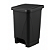 LIXEIRA COM PEDAL 15 LTS PRETO PLESTIN - Imagem 1