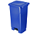 LIXEIRA COM PEDAL 25 LTS AZUL PLESTIN - Imagem 1