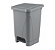 LIXEIRA COM PEDAL 25 LTS CINZA PLESTIN - Imagem 1