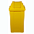 CESTO 25L QUADRADO C/ TAMPA BASCULANTE NAS CORES AMARELO, BRANCO, LARANJA E VERMELHO - Imagem 1
