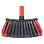 VASSOURA BETTANIN ECONOMY VERMELHO COM CABO DE 1,125 CM - CAIXA COM 15 UNIDADES - Imagem 1