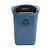 CESTO INDIVIDUAL PARA COLETA SELETIVA DE 50 LITROS COR AZUL - Imagem 1
