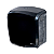 DISPENSER PAPEL HIGIÊNICO ROLÃO PRETO ELISA - Imagem 1