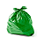 SACO PARA LIXO 60L VERDE 100UN 60X70 - MÉDIO - Imagem 1