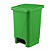 LIXEIRA COM PEDAL 015 LITROS VERDE PLESTIN - Imagem 1