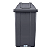 LIXEIRA COM TAMPA BASCULANTE 025 LITROS CINZA CLARO JSN - Imagem 1