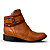 Bota Feminina Cano Curto Salto Baixo Whisky - Imagem 1
