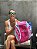 Mochila para beach tennis rosa com verde - Imagem 4