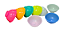 Cuia de silicone neon Bowl de silicone kit com 10 Atacado Brilha no escuro - Imagem 2