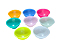 Cuia de silicone neon Bowl de silicone kit com 10 Atacado Brilha no escuro - Imagem 3