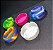 Cinzeiro de silicone redondo Atacado Kit com 5 unidades - Imagem 2