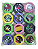 Triturador colorido 3 partes Atacado 12 unidades - Imagem 1
