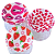 Cuia de silicone Estampada Coração e boca Importada alta qualidade Bowl de Silicone 5 unidades - Imagem 3