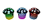 Triturador de metal Cogumelo 3 partes - Imagem 2