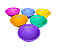 Cuia de silicone Lion Rolling Circus kit com 12 diversas cores - Imagem 5