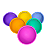 Cuia de silicone Lion Rolling Circus kit com 12 diversas cores - Imagem 6