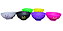 Cuia de silicone BASE colorida estampada kit com 18 unidades - Imagem 3