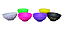 Cuia de silicone BASE colorida estampada kit com 18 unidades - Imagem 4