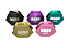 Triturador de metal Hexagonal 2 partes diversas cores Base - Imagem 3