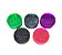 Triturador de plástico grande 3 partes ultra resistente Base diversas cores 61mm - Imagem 4
