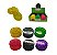 Triturador de plástico grande 3 partes ultra resistente Base diversas cores 61mm - Imagem 1