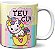 Caneca Teu Cu! Unicórnio Xingando Xícara Engraçada - Imagem 1