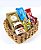 Cesta de chocolates standart - Imagem 1