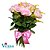Buque 12 Rosas Cor Rosa - Imagem 1