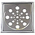 Ralo Quadrado Metal 10x10 com Fecho - Imagem 1