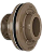 Adaptador Flange 25mm 3/4'' Marrom Para Caixa D'água - Imagem 1