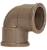Cotovelo Joelho 2" 90° Soldável 50mm Marrom - Imagem 1