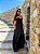 Vestido Vogue – Preto longo com top bojo e gargantilha - Imagem 1