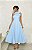 Vestido Midi rodado com laço na gola - Imagem 2