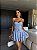 Vestido Macaquinho Saona blue com palas e flores bordadas - Imagem 4
