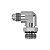 ADAPTADOR PISTÃO DO GIRO COTOVELO 90 MACHO JIC 9/16 X 3/4 UNF, 6-8C50X-S, AT35123 - Imagem 1