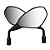 Retrovisor F800 GS650 Lente Convexa para motos Honda Dafra Kawasaki Suzuki e Triumph - Imagem 5