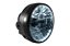 Farol Completo sem Lampada Titan / Fan 125 / Titan 150/ Fan 150 ate 2008 com LED Branco e Aro Preto - Imagem 1