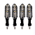 Kit 4 Pisca Led Sequencial Seta  Modelo CB 250F Twister p/ Honda Titan160 Fan 125 150 160 Universal - Imagem 4