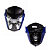 Frente Farol Titan Fan 150 2014 2015 Fan Start 160 2016 a 2021 Azul Perolado Injetado - Imagem 3