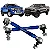 Bieleta Com Regulagem Ford Ranger 2012 a 2023 Azul - Imagem 1