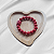 Pulseira de Pedras Naturais Buda Howlita Vermelha 10 mm - Imagem 1